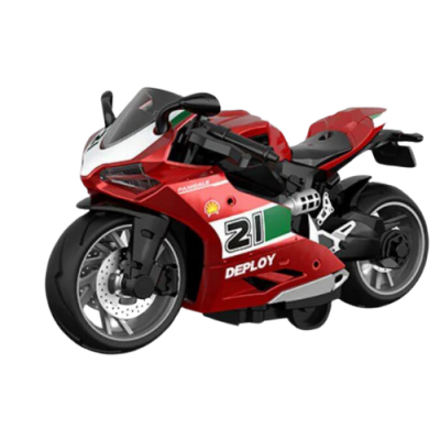 Ducati 1/14 Pull Back Die Cast Alloy Motorcycle Alloy Body Model Motor Bike Collection 